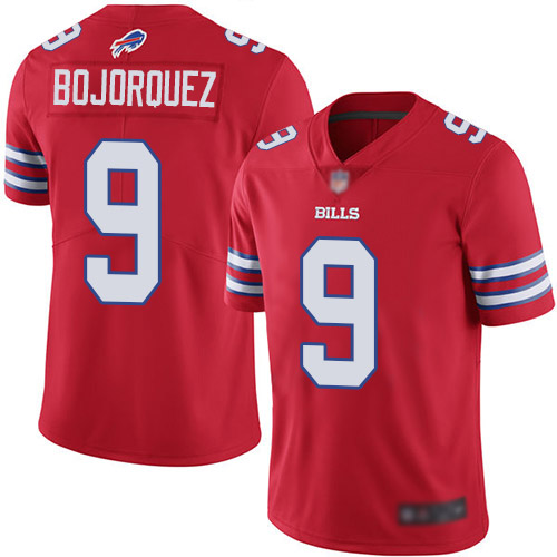 Men Buffalo Bills #9 Corey Bojorquez Limited Red Rush Vapor Untouchable NFL Jersey